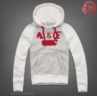 heren abercrombie fitch pullover lichtgrijs wit rood Store Den Haag c6fjc940